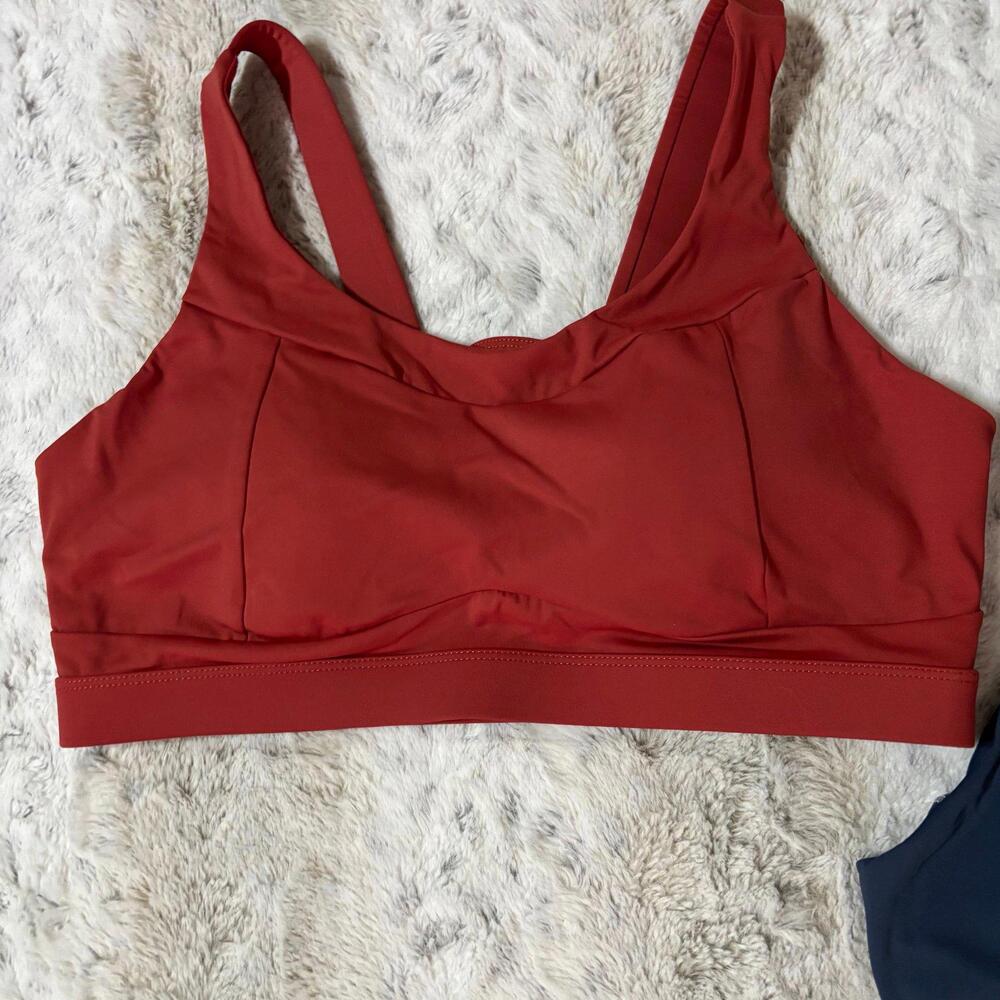 running girl two pack sports bras orange blue XL - Picture 3 of 8